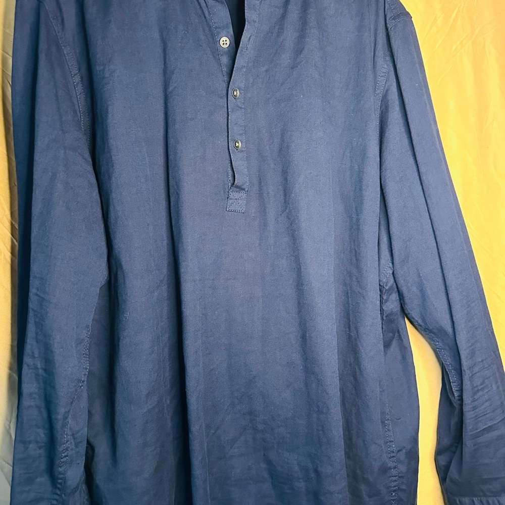 INC International Concepts Men's Navy Button Down Shirt